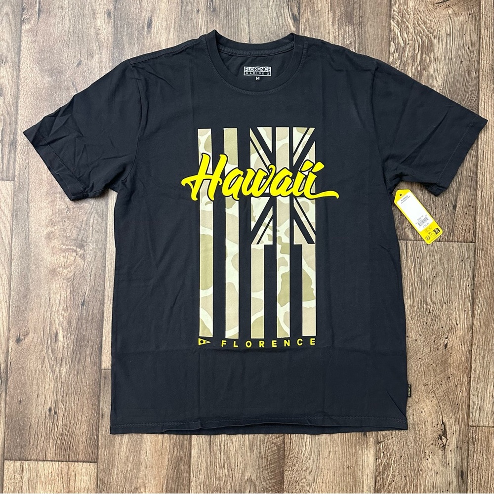 Florence Marine X 100% Cotton Pro Hawaii T-shirt Men’s Size M Black